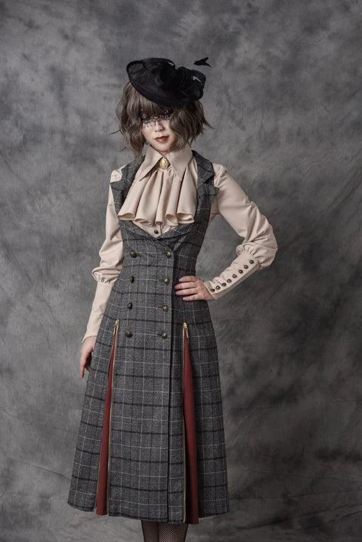 Vancy - Drunken Dreams - Vintage Lolita Dress Mutton Sleeve Shirt