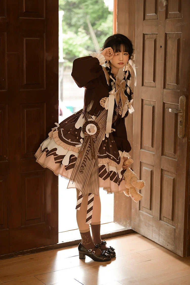 Half Sweet Lolita - Chocolate Milk Pie - Sweet Lolita Jumper Dress Summer Salopette