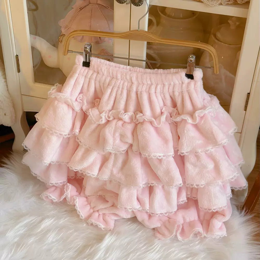 Sugar Girl - Cotton Lolita Bloomer, Loose Ruffled Hem Petticoat