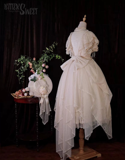 BittterSweet - Vintage Lolita OP Dress Old School Lace Long Dress