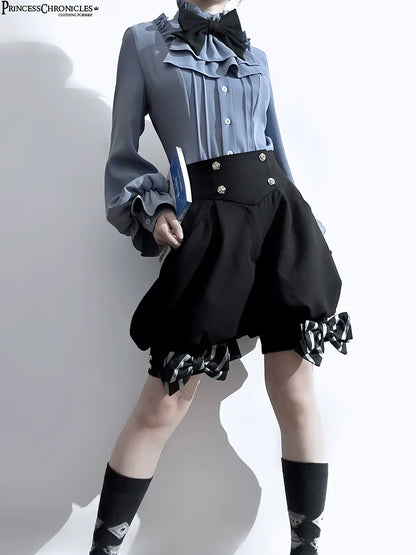 Princess Chronicles - Narrative Rule - Ouji Lolita Shorts Set, Long Vest