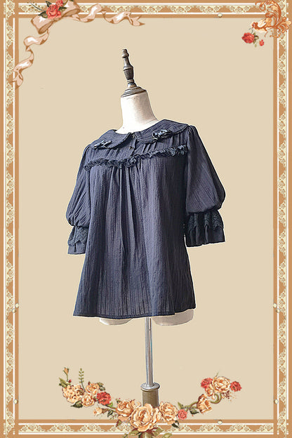 Infanta - Doll Lolita Cotton Short Sleeve Blouse