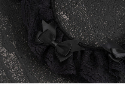 Strange Sugar - Gothic Lolita Lace Black Headband