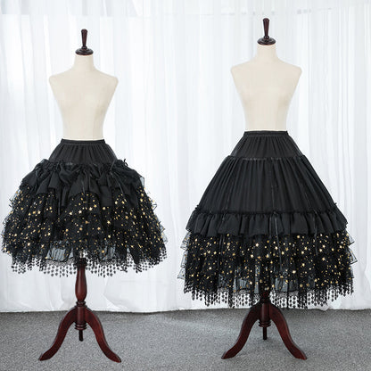 Manyiluo - Starry Dream River - Wedding Lolita Violent Adjustable Fishbone Bustle