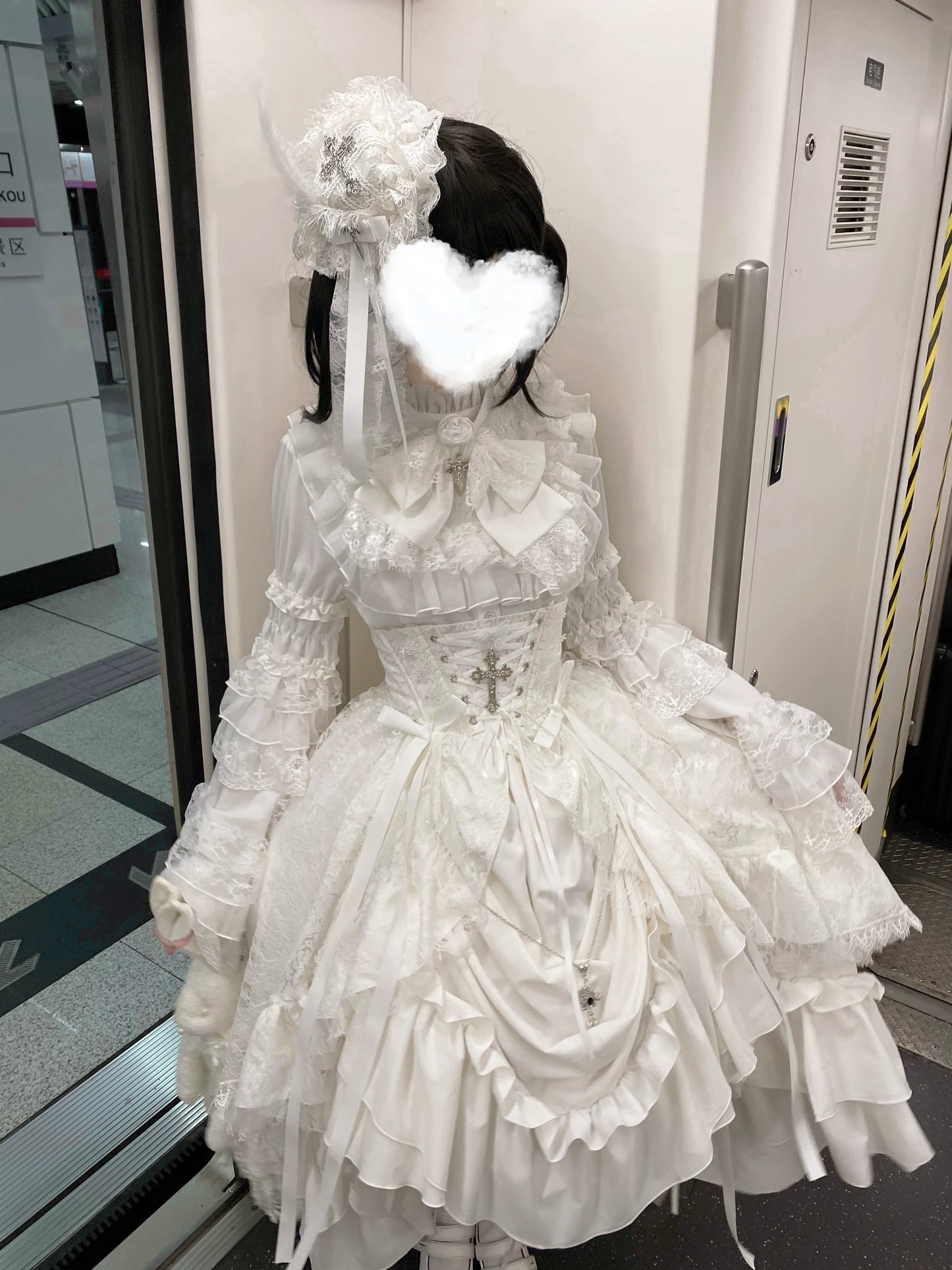 Nightingale Girl - Eternal Taboo - Gothic Lolita Dress with Princess Sleeve Shirt