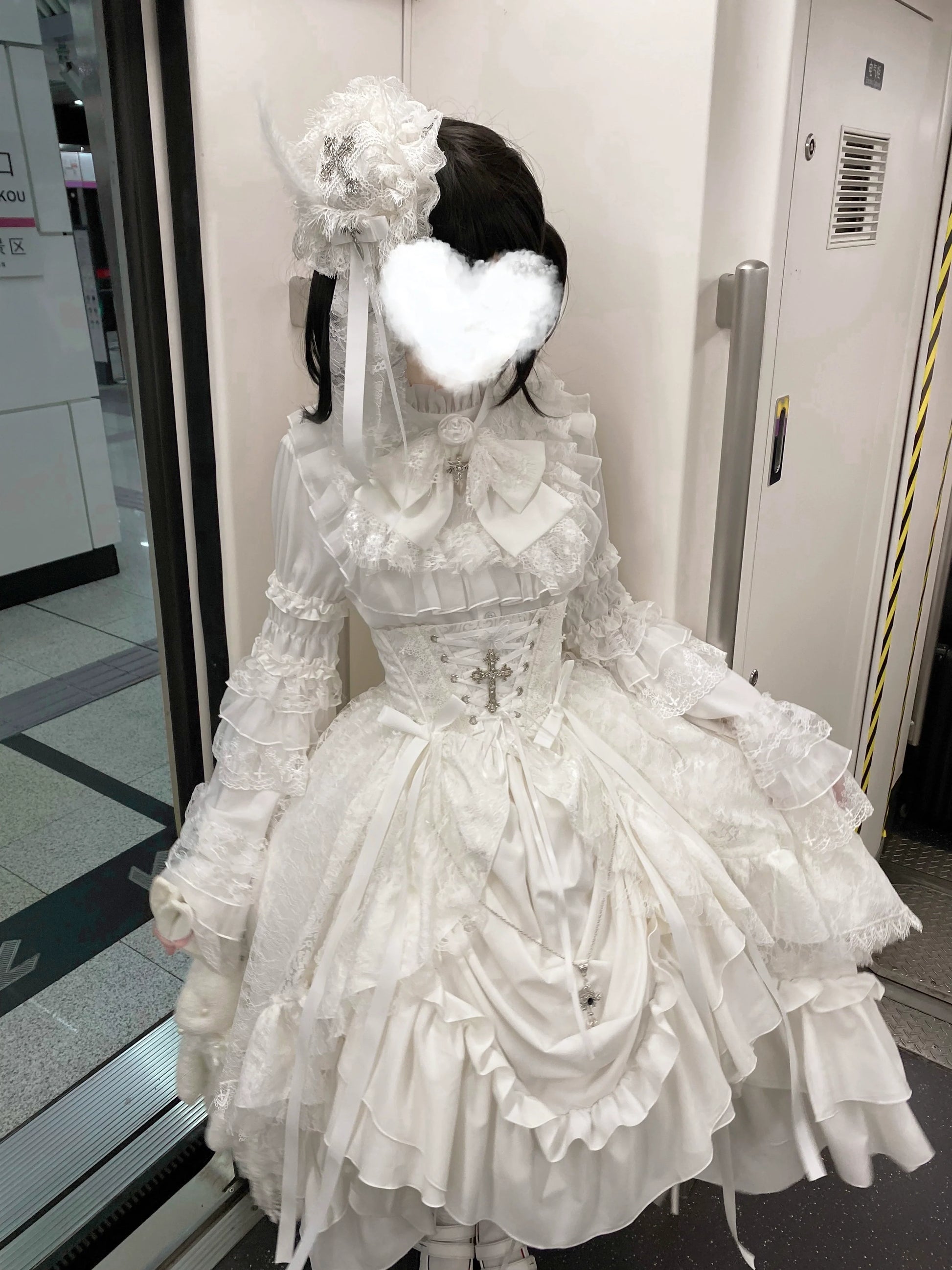 Nightingale Girl - Eternal Taboo - Gothic Lolita Dress with Princess Sleeve Shirt