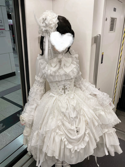Nightingale Girl - Eternal Taboo - Gothic Lolita Dress with Princess Sleeve Shirt