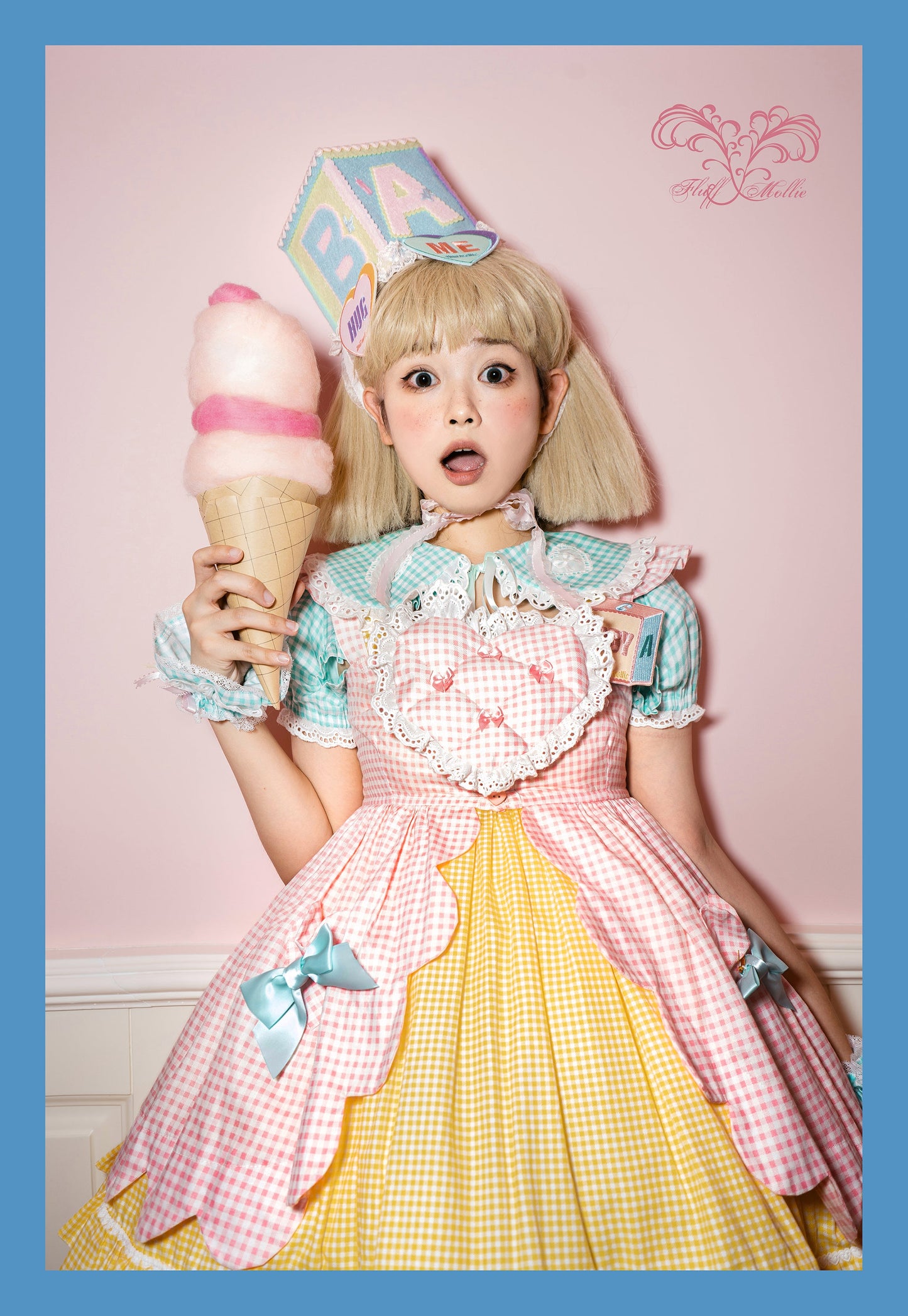 Fluff Mollie - Split Pea Breakfast - Kawaii Lolita Cotton JSK