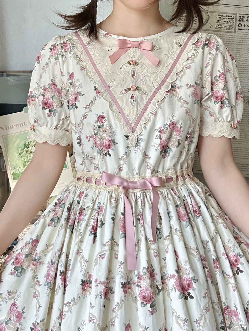 Miss Point - Happy Summer Elegant Lolita Floral OP Dress