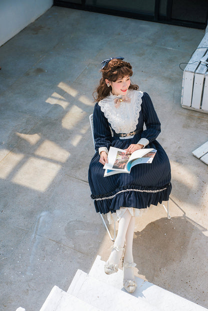 Miss point - Rose Silhouette - Vintage Classic Lolita OP