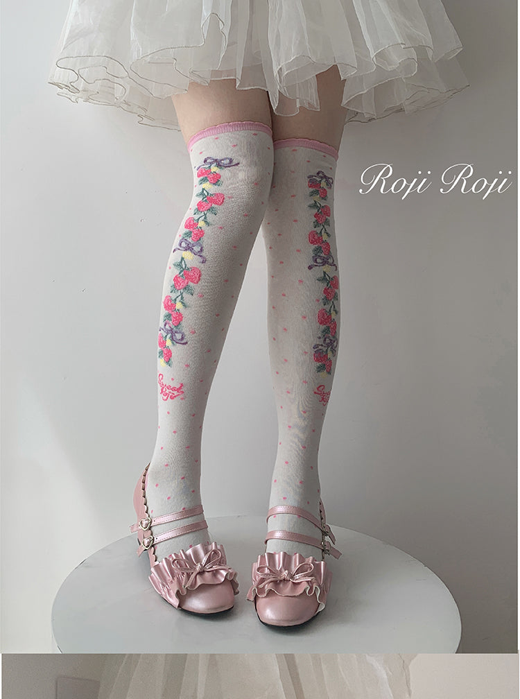 Roji Roji - Autumn Sweet Lolita Cotton Thigh-high Socks