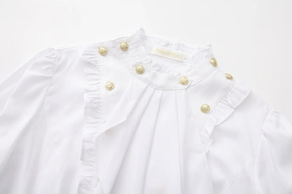 Immortal Thorn - Retro Ouji Lolita Blouse, Detachable Jabot