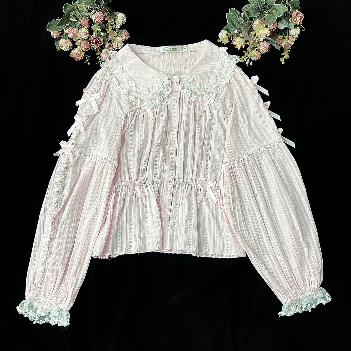 DMFS Lolita - Sweet Lolita Shirt Doll Collar Blouse High-waisted