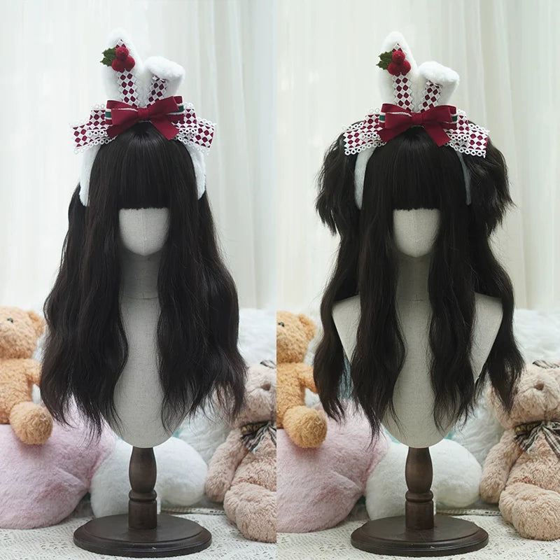 Imperial Tea - Sweet Lolita Long Wigs, Detachable Ponytail