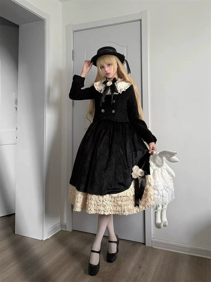 LeMiroir - Winter Solstice - Elegant Lolita Winter Short Coat & SK