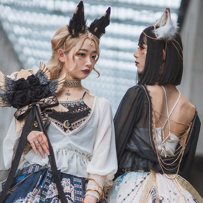 Miss Point - Dusk Bester - Egyptian Lolita Brooch Waistband Shawl