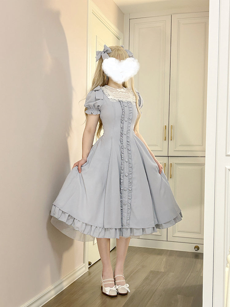 Sweet Wood - Long Vesion Elegant and Vintage Lolita OP