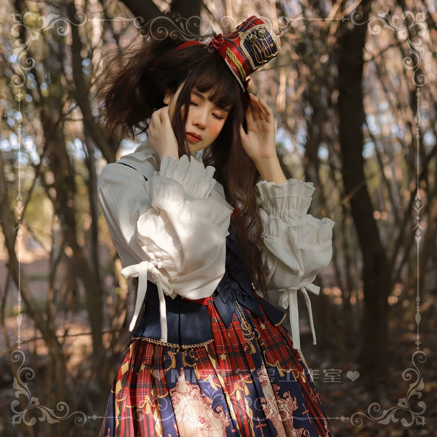 MIST - First Snow - Sweet Lolita Sweater Winter Puff Sleeve Knitting Innerwear