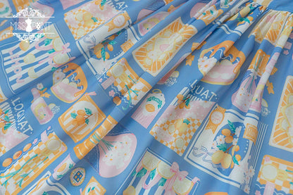 Miss Point - Daisy Lemon - Daily Lolita Lemon Print JSK Customized