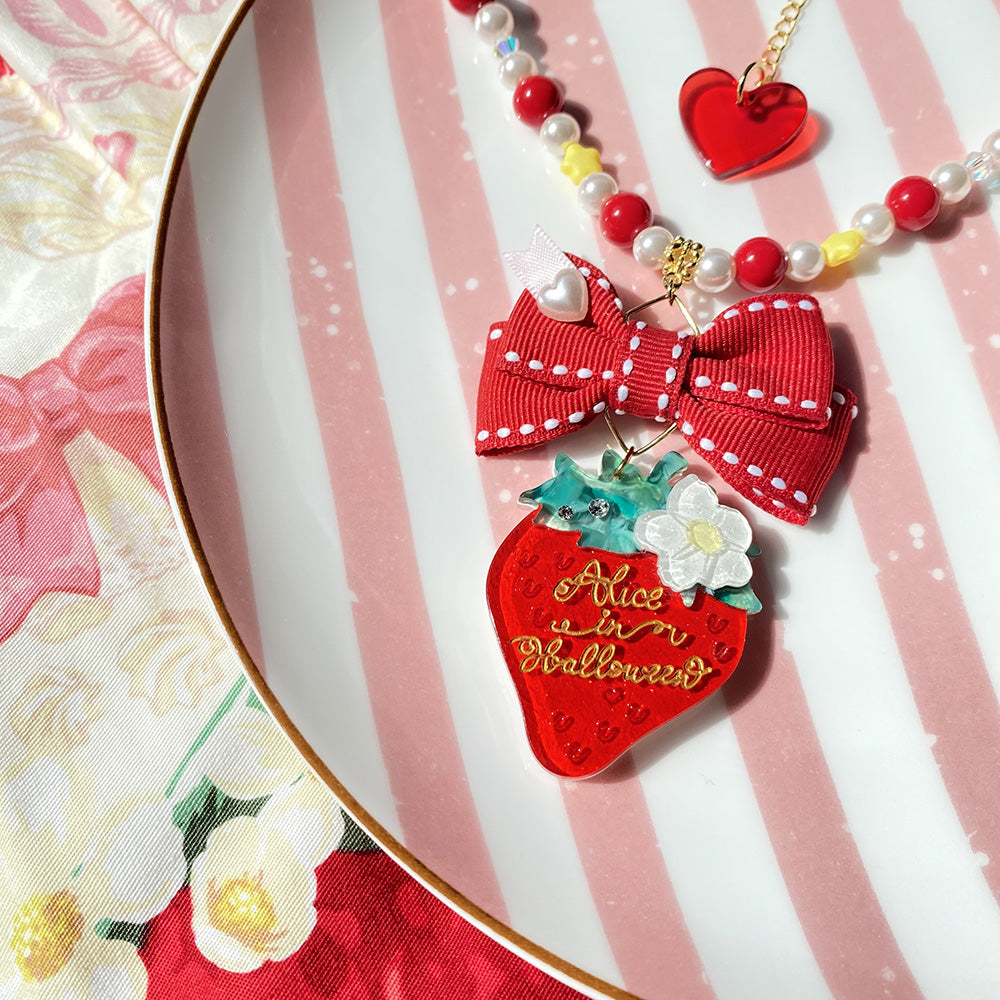 Halloween Alice - Lolita Strawberry Accessory Set