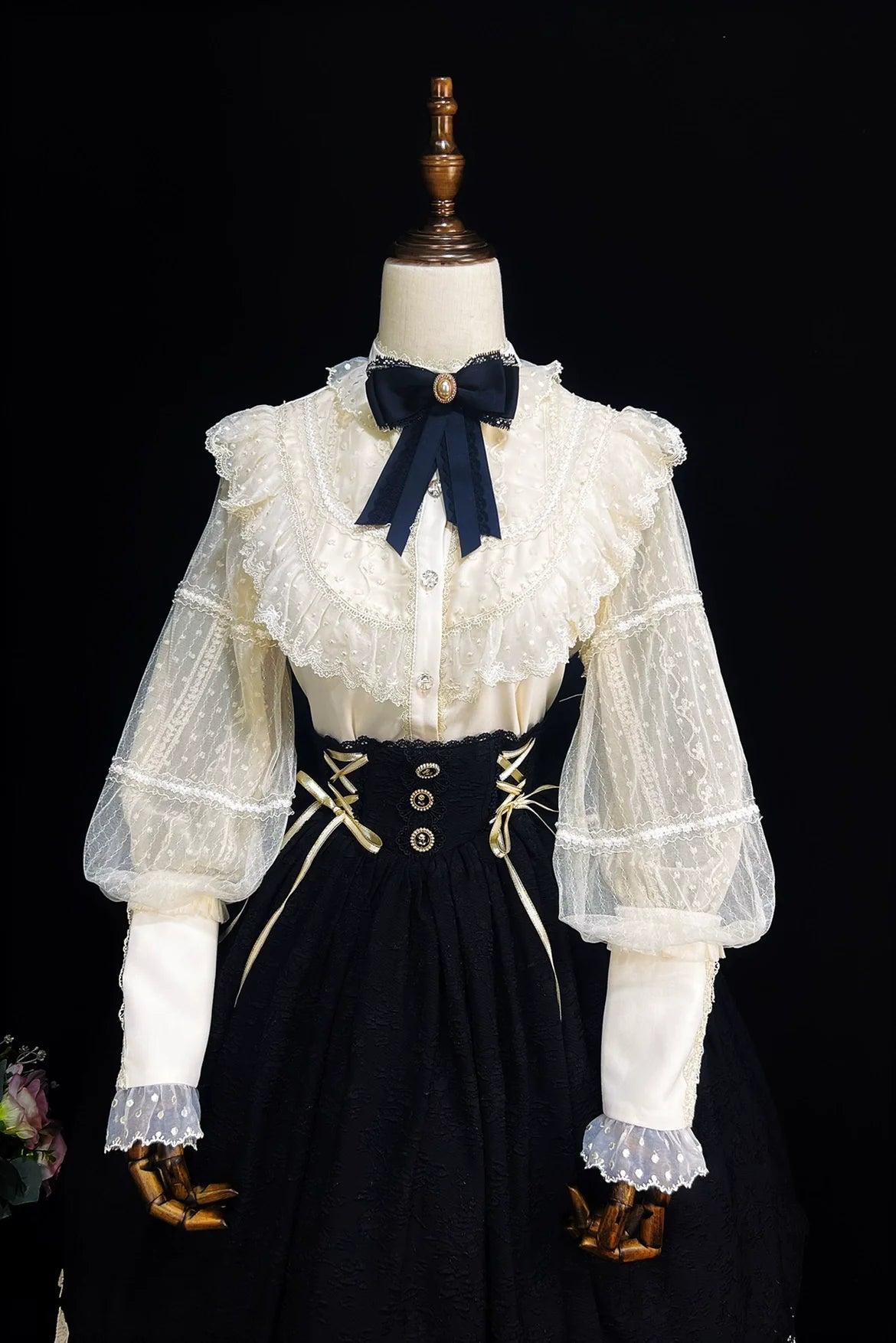 DMFS Lolita - The Heart of the Rose - Elegant Retro Lolita Skirt High Waist SK Blouse