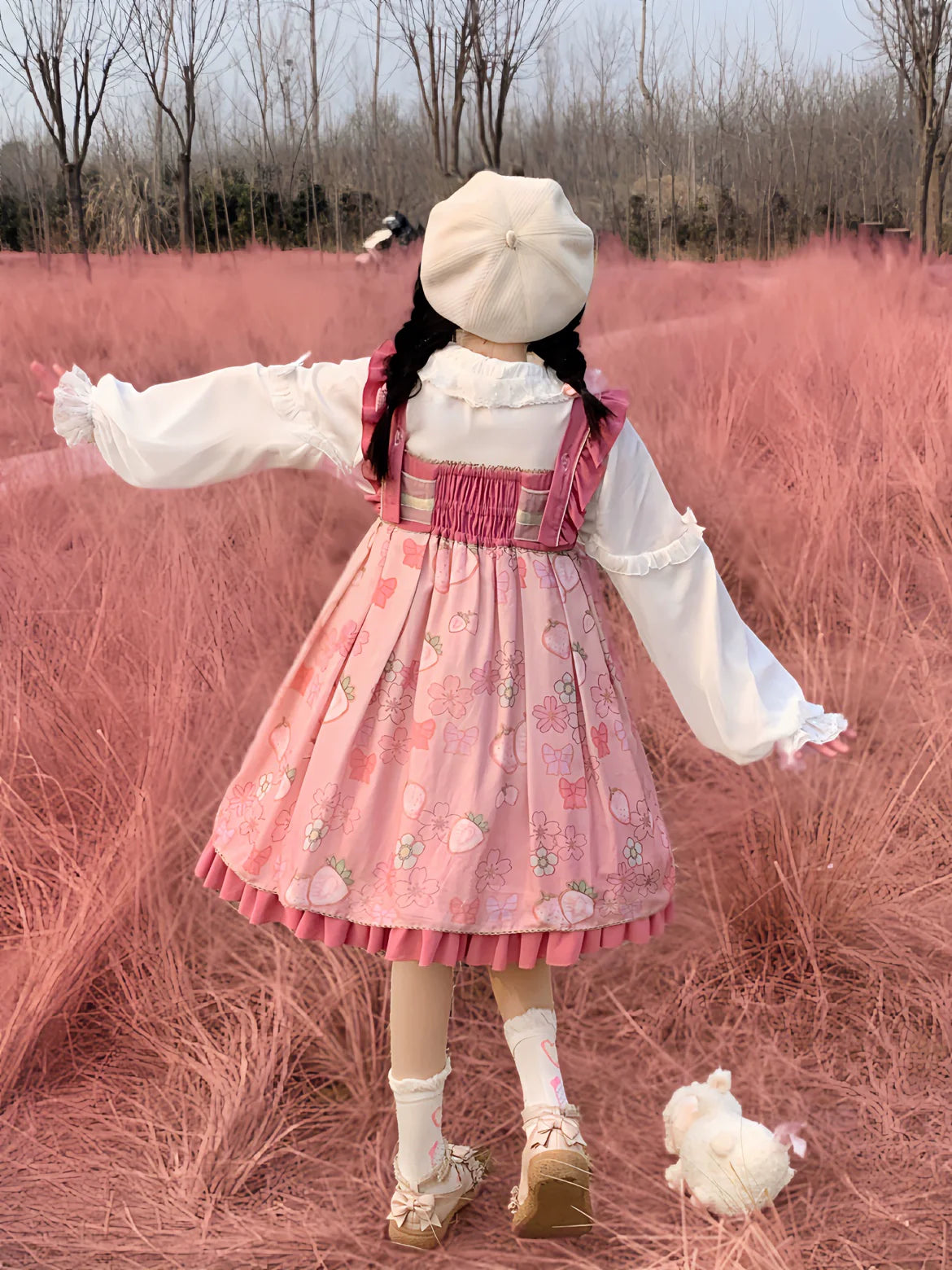 DMFS Lolita - Sweet Lolita Blouse Double-layered Puff Sleeves Lolita Shirt