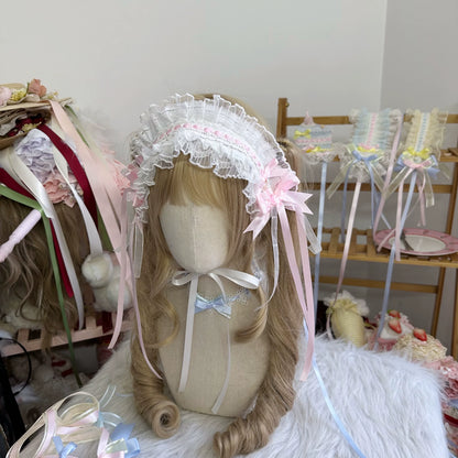 Chestnut Lolita - Sweet Lolita Headdress, Bow and Lace Decoration