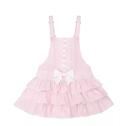 To Alice - Old School Lolita Salopette Suit Tiered Dress