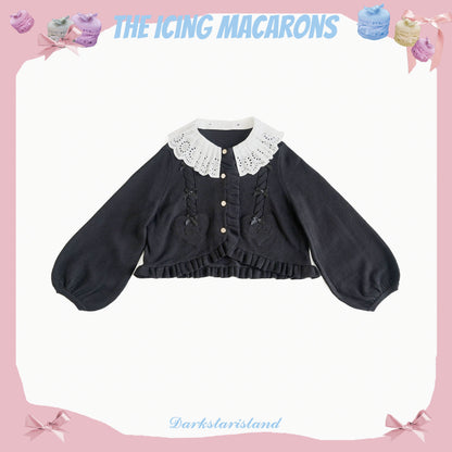 Dark Star Island - Sugar Frost - Sweet Lolita Cardigan Knit Embroidered Sweater