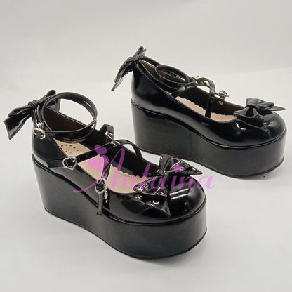 Antaina - Lolita Bow Platform Shoes Multiple Colors