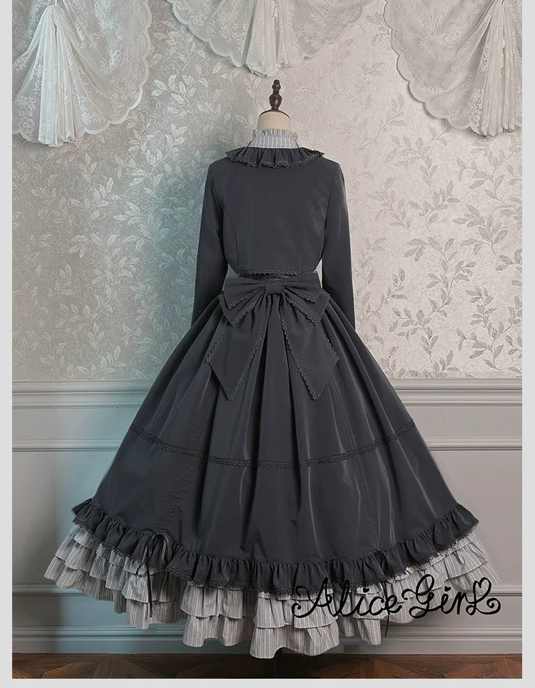 Alice Girl - Duke of Victoria - Classic Lolita SK & Overskirt Set