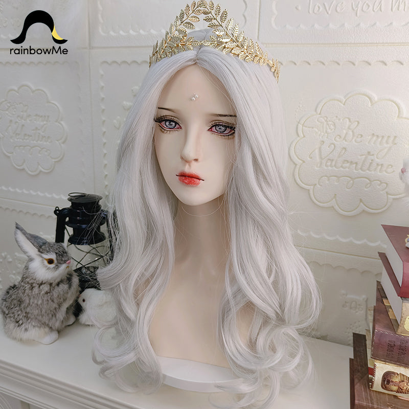 RainbowMe - Elegant Lolita Long Curly Wig Multicolor