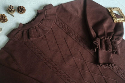 Forest Fluorescent Carps - Sweet Lolita Sweater Autumn and Winter Lolita Inner Wear