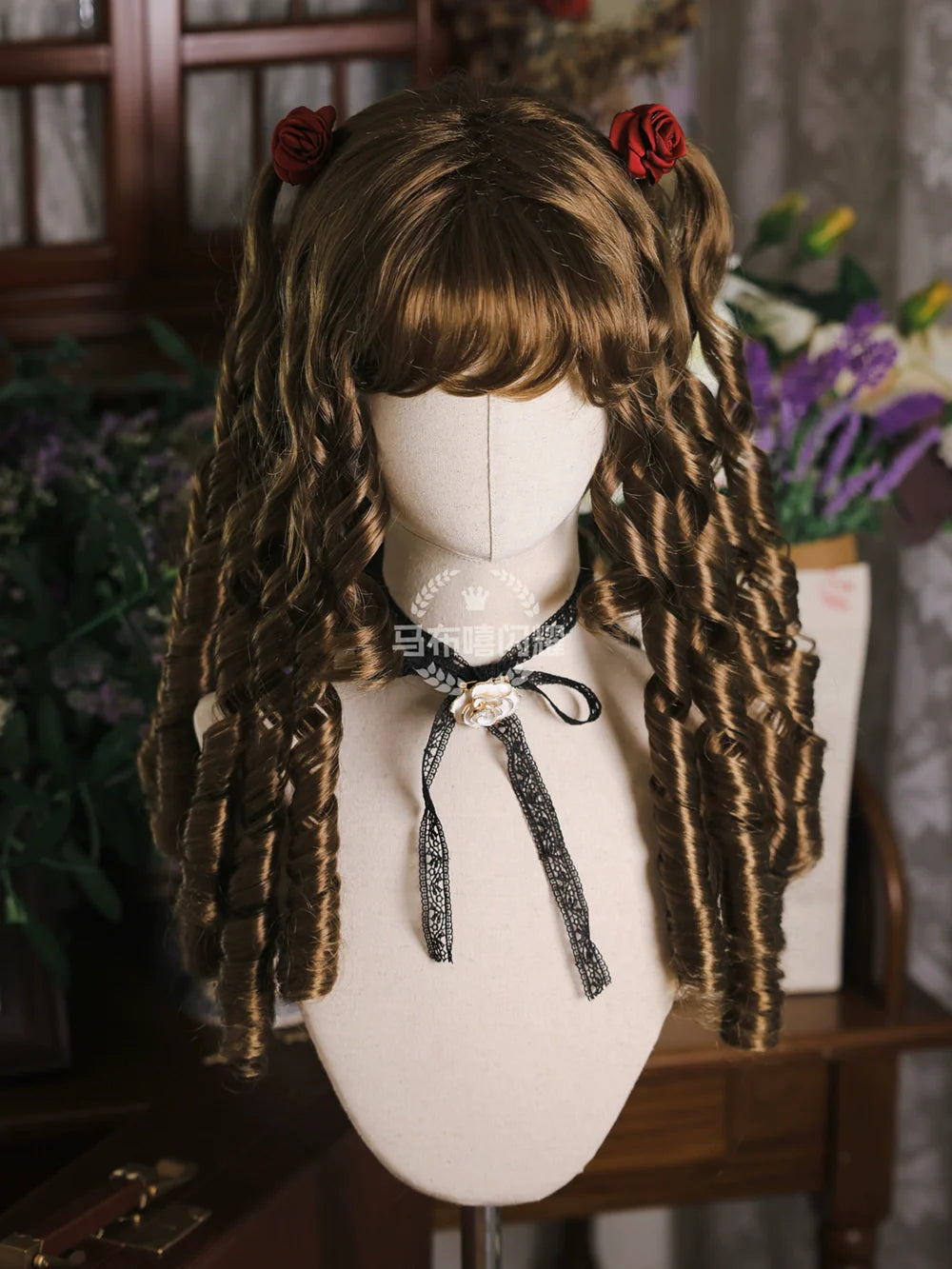 Mabuxi - Retro Lolita Wig Elegant Roman Curls Gorgeous Court Wigs