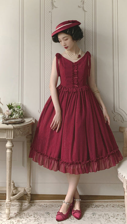 Miss point - Rhine Riverside - French Vintage Chiffon Lolita JSK