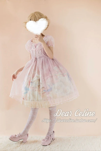 DearCeline - Midsummer Night's Dream - Daily Lolita Organza Covering Smock