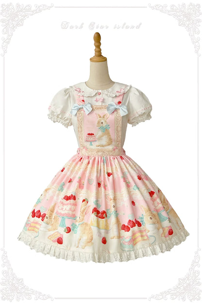 Dark Star Island - Honey Bunny Cake - Sweet Lolita JSK/OP/Strap SK/Shirt
