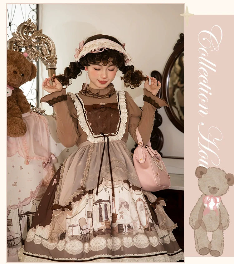 Mademoiselle Pearl - Lovely Lolita Dress OP Cloak Blouse SK Set