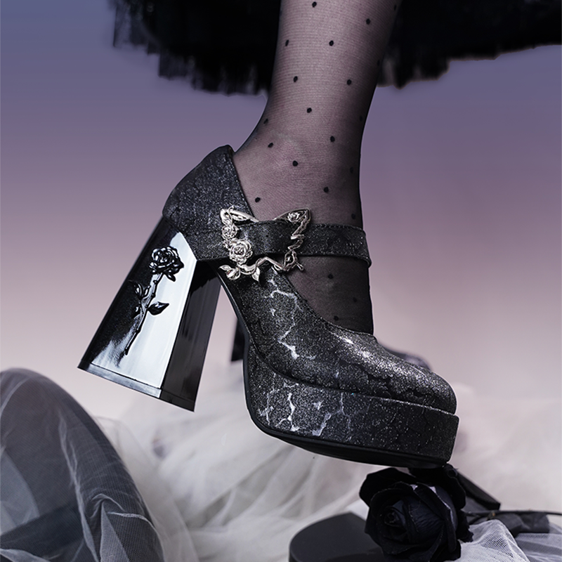 Dreamland - The cycle of all things - Lolita High Platform Shoes with Elegant Butterfly Buckle