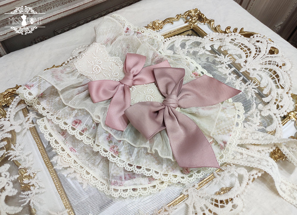 Miss Point - Woody Rose - Lolita Headband Flower Brooch