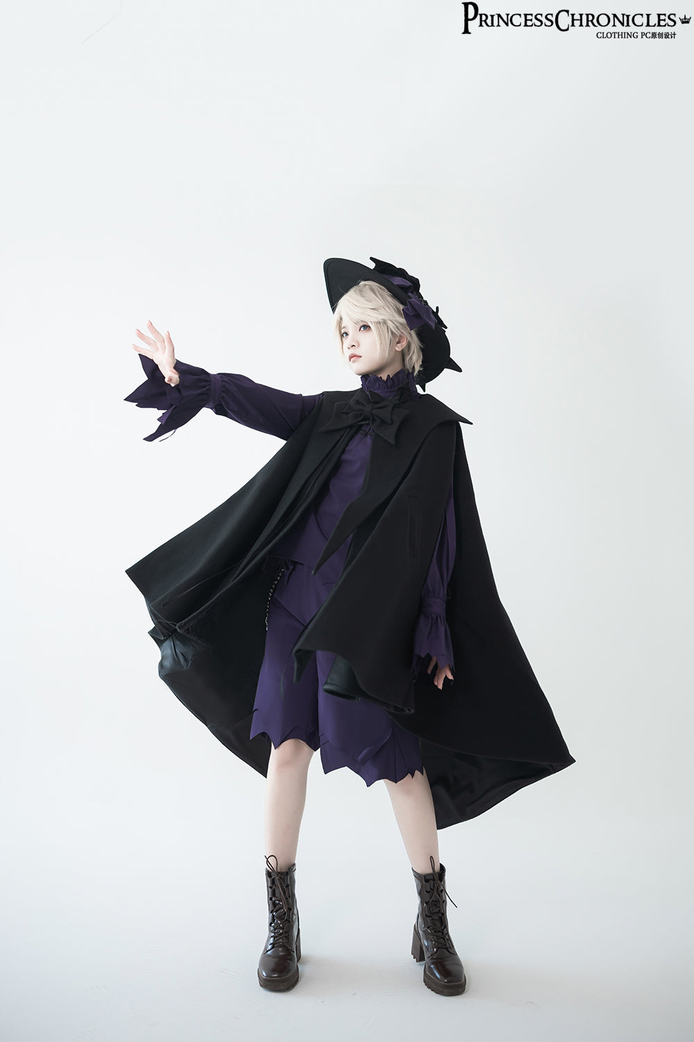 Princess Chronicles - Ouji Lolita Prince Black Bow Cloak