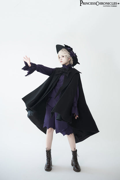 Princess Chronicles - Ouji Lolita Prince Black Bow Cloak
