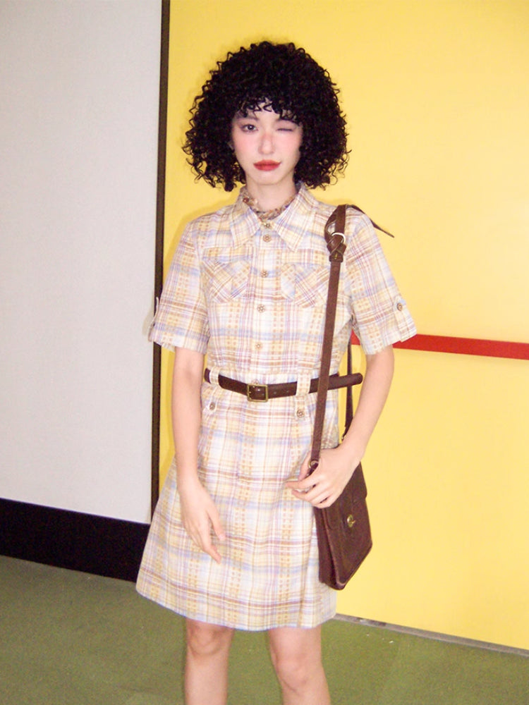 Striped cotton dress【s0000007405】