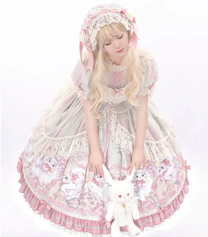 Bolero - Liliana Cat - Sweet Lolita Gorgeous OP Dress with Soft Lace & Organza