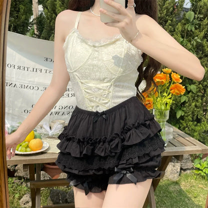 Sugar Girl - Daily Lolita Bloomers Lace Leggings for Summer Wear