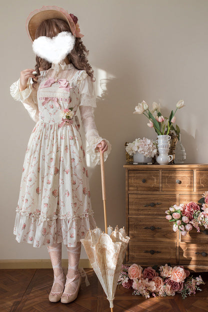 Miss Point - Customized Wood Rose 2.0 Elegant Vintage Jumper Dress