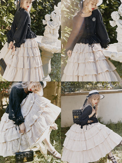 Boguta - Heidi Cotton Lolita Tiered SK Skirt