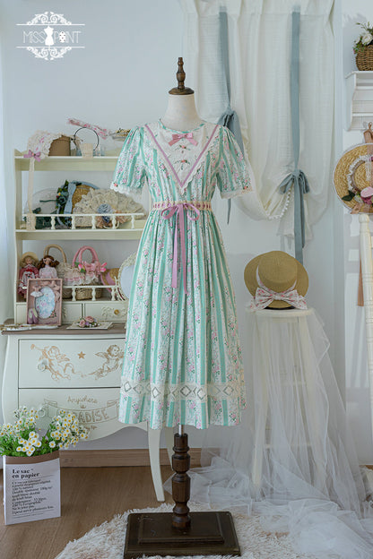 Miss Point - Happy Summer Elegant Lolita Floral OP Dress