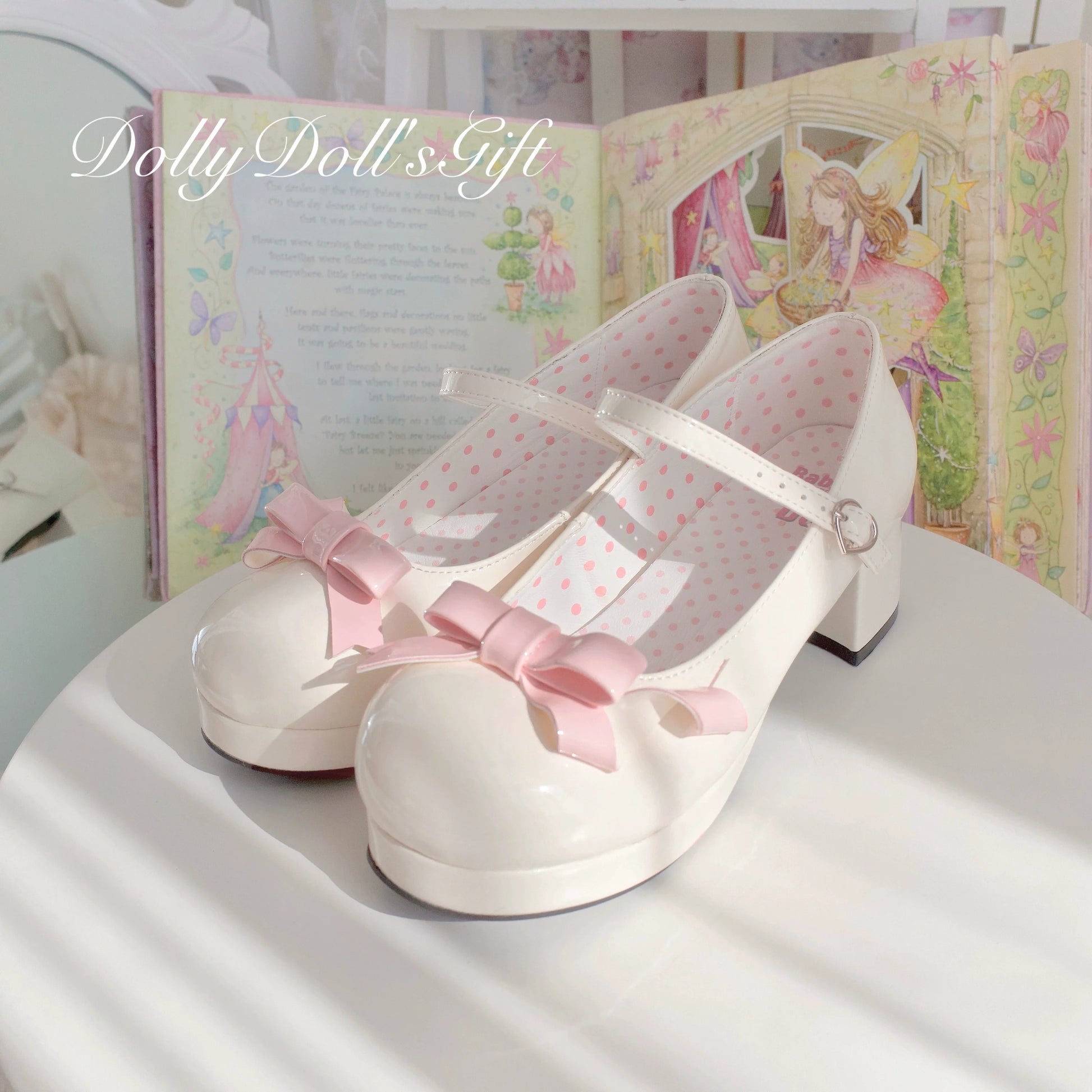 Dolly Doll - Lovers' Gift - Round Toe Middle Heel Mary Jane Lolita Shoes