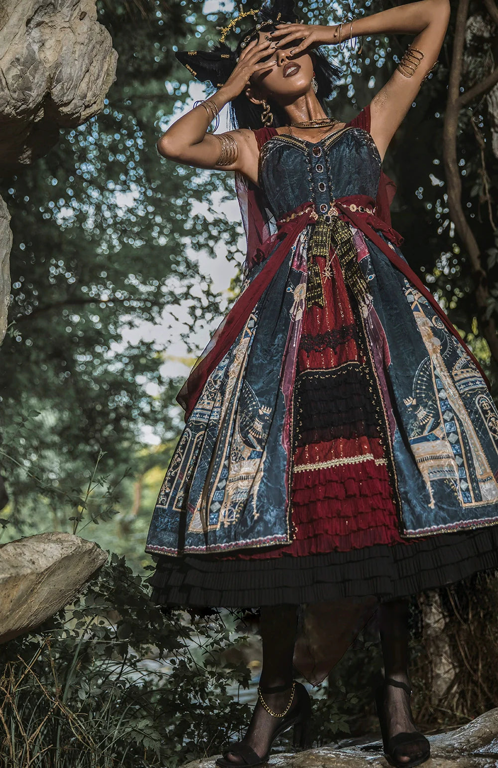 Miss Point - Dusk Best - Egyptian Lolita Dress Set Gorgeous JSK